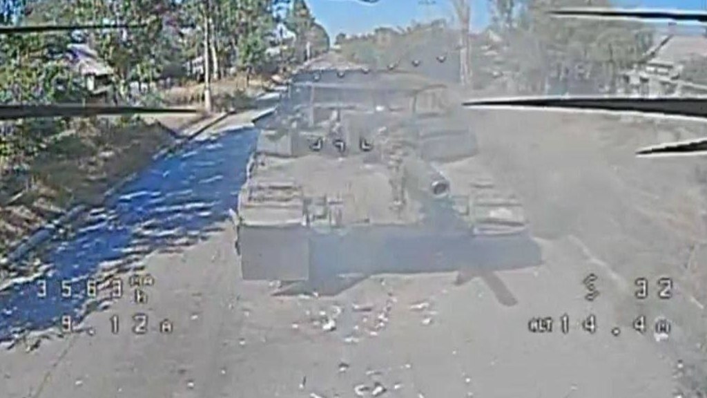 Российские дроноводы сожгли «Леопард» «Анны Киевской»