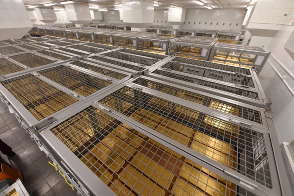 Центробанк заявил рекорде объёмов золотых резервов России в новейшей истории