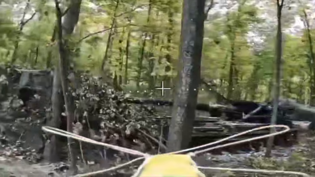 Дрон-камикадзе ВС РФ уничтожил САУ «Пион» ВСУ