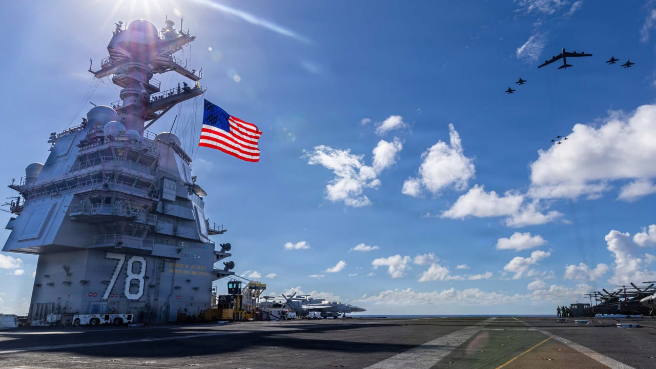 Авианосец USS Gerald R. Ford  прибыл в Карибское море