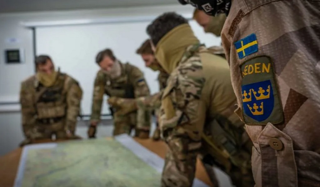 Армия Швеции на учениях