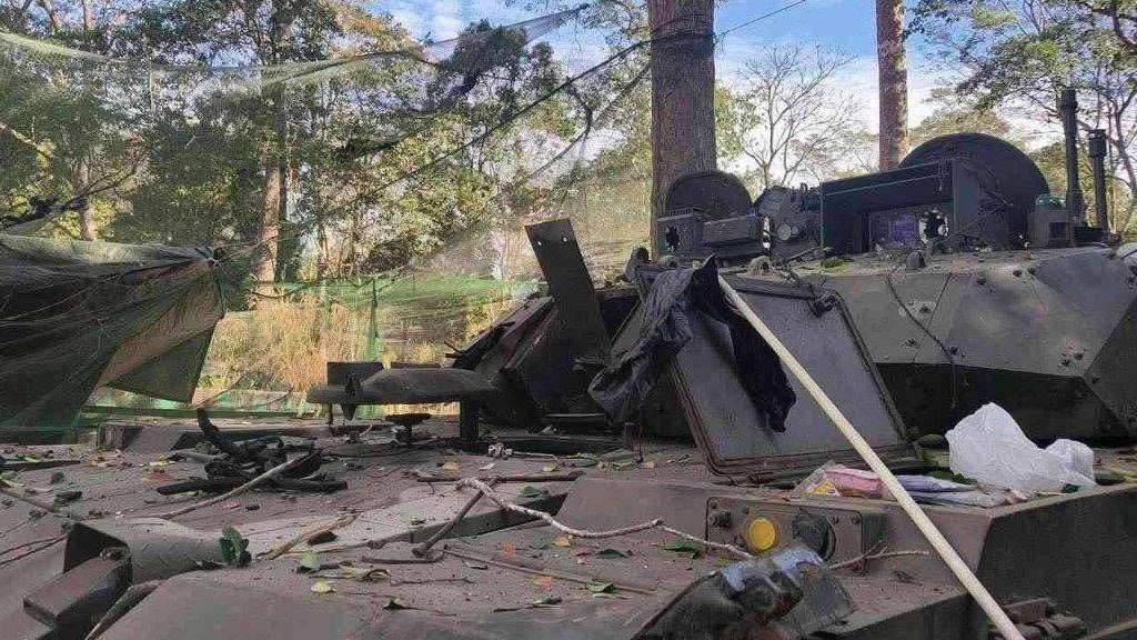 Новейший китайский танк потерян у границы с Камбоджей