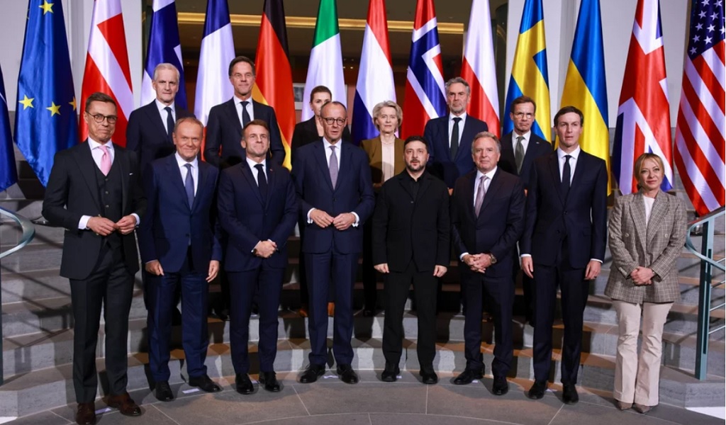 Европейская "коалиция желающих" и делегация США, фото: PAP