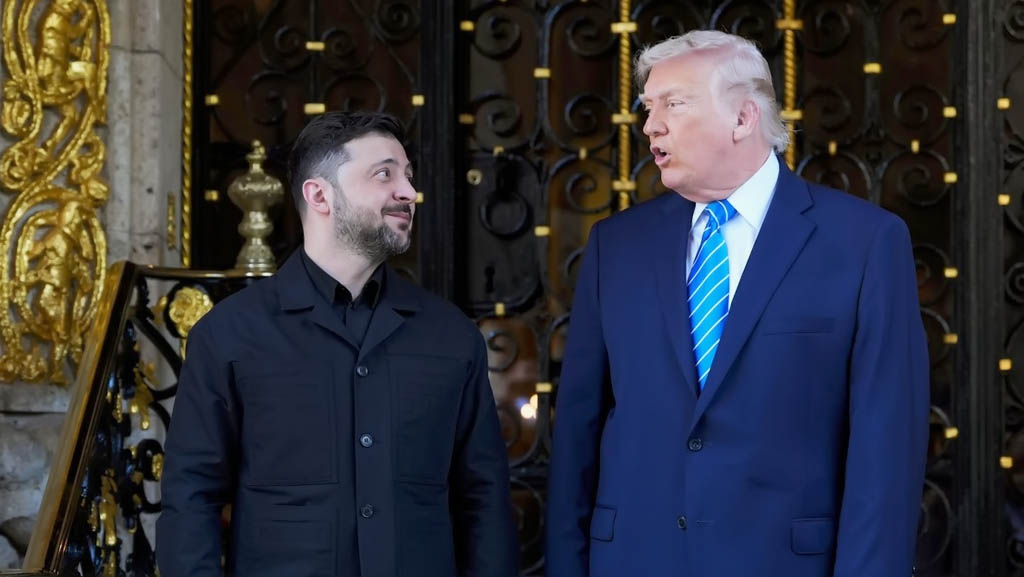 Президент США Дональд Трамп принял в своей резиденции в Мар-а-Лаго во Флориде главу киевского режима Владимира Зеленского.