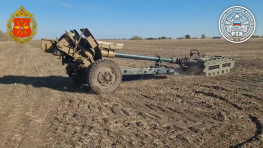 НРТК «Курьер» отбуксировал трёхтонную гаубицу