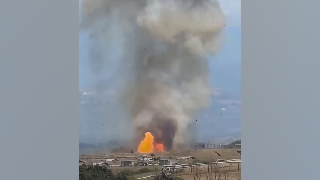 Мощный взрыв произошел на крупном заводе по производству боеприпасов, расположенном в коммуне Коллеферро недалеко от Рима.