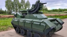 При освобождении Белого Колодезя бойцы ВС РФ применяли наземных роботов